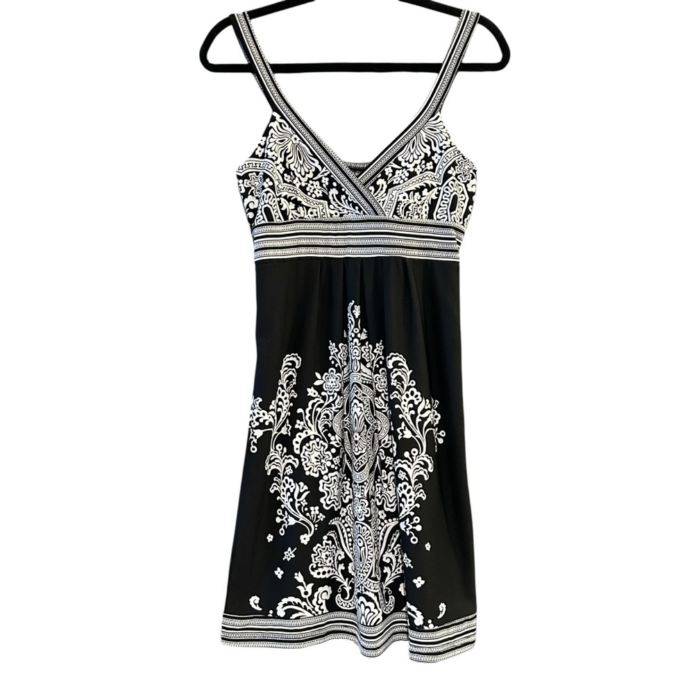 Black and White Patterned Sundress - Picture 3 of 8